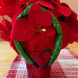 💚 Green Sequin Headband 💚 NWT 💚